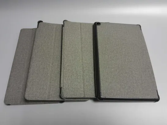 LOT OF 4 GREY FOLIO TABLET CASES