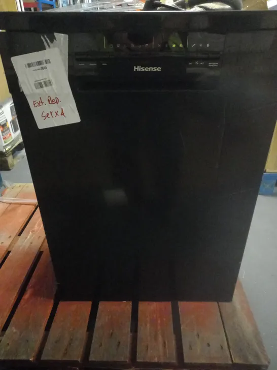 HISENSE HS60240BUK FREESTANDING STANDARD DISHWASHER 82CM HIGH - BLACK COLLECTION ONLY