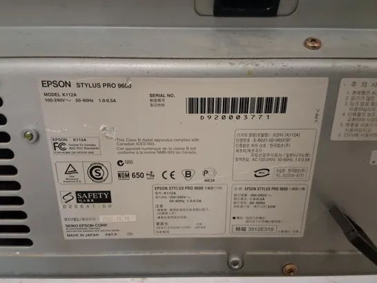 EPSON STYLUS PRO 9600 - K112A