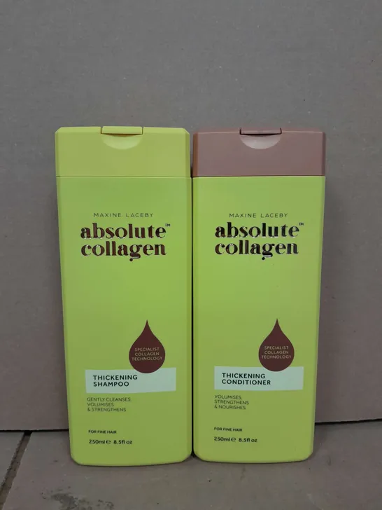 COLLAGEN COMPLEX HAIR THICKENING SHAMPOO & CONDITIONER DUO, 2X250ML