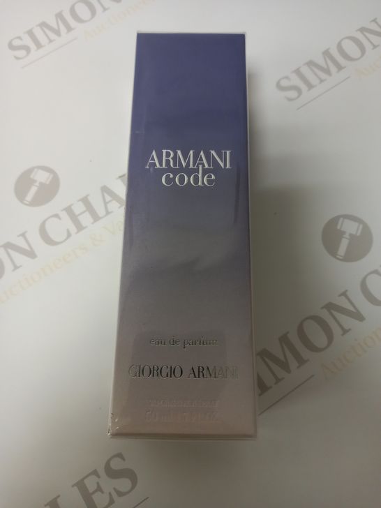 BOXED AND SEALED GIORGIO ARMANI ARMANI CODE EAU DE PARFUM 50ML