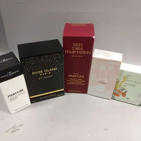 APPROXIMATELY 10 ASSORTED BOXED FRAGRANCES TO INCLUDE; ZARA, RIVER ISLAND, YARA AND THE SCENT RESERVE