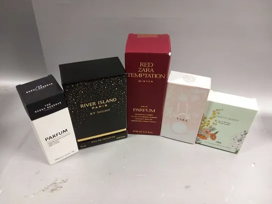 APPROXIMATELY 10 ASSORTED BOXED FRAGRANCES TO INCLUDE; ZARA, RIVER ISLAND, YARA AND THE SCENT RESERVE