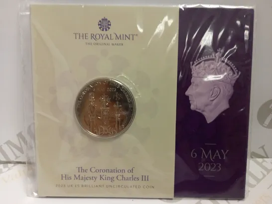 THE ROYAL MINT THE CORONATION OF HIS MAJESTY KING CHARLES III - MAY 2023