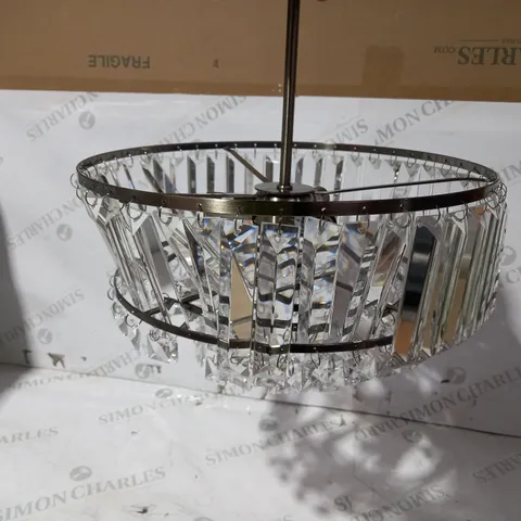 DESIGNER STYLE CRYSTAL EFFECT CEILING LIGHT