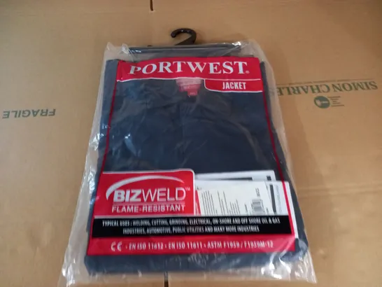 BAGGED PORTWEST BIZWELD NAVY JACKET - XXX LARGE