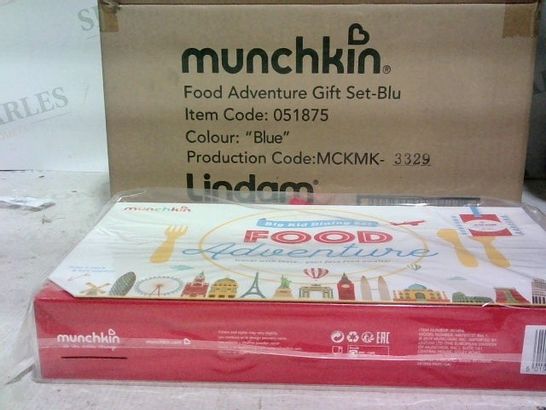 BRAND NEW BOX OF 6 - MUNCHKIN FOOD ADVENTURE GIFT SET - BLUE