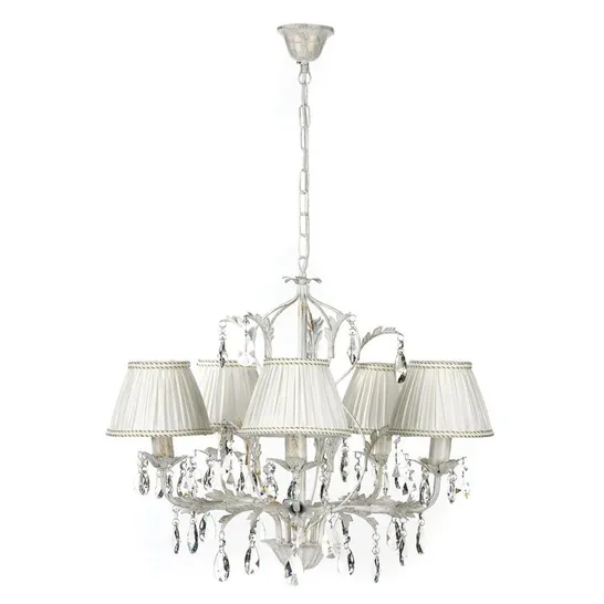 BOXED BLASFORD 5-LIGHT SHADED CHANDELIER (1 BOX)