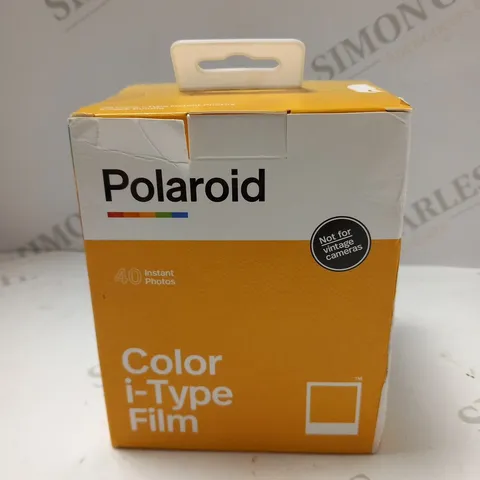 BOXED POLAROID COLOR I-TYPE FILM 40 INSTANT PHOTOS