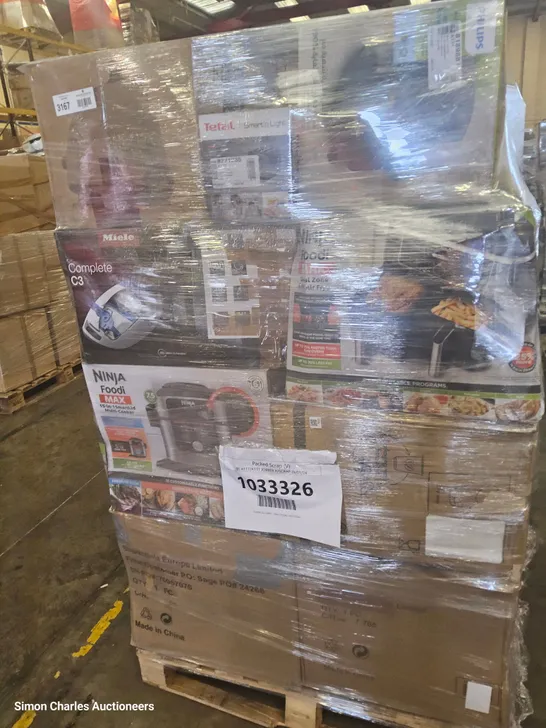 PALLET OF APPROXIMATELY 36 UNPROCESSED RAW RETURN HOUSEHOLD AND ELECTRICAL GOODS TO INCLUDE;