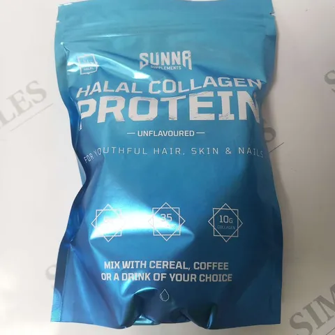 APPROXIMATELY 7 SUNNA HALAL COLLAGEN PROTEIN UNFLAVOURED 250G
