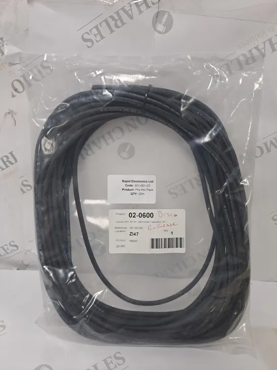 ALPHA WIRE 1898 CONTROL CABLE 18AWG 5 CORE 30.5M REEL