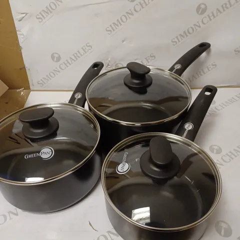 GREENPAN CAMBRIDGE HEALTHY CERAMIC NON-STICK PAN SET 