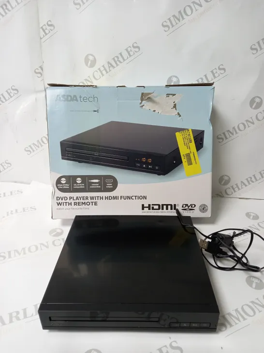 BOXED HDMI DVD PLAYER WITH REMOTE IN BLACK