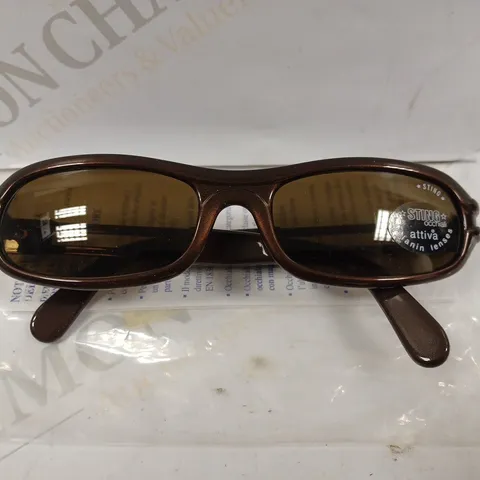 BOX OF APPROX 10 PAIRS OF STING 6108 BROWN SUNGLASSES 