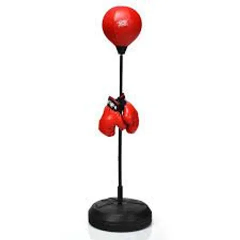 BOXED COSTWAY BOXING PUNCHING BAG W/HEIGHT ADJUSTABLE STAND BOXING GLOVES