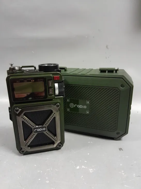 GREADIO PORTABLE DAB/DAB+/FM SOLAR RADIO