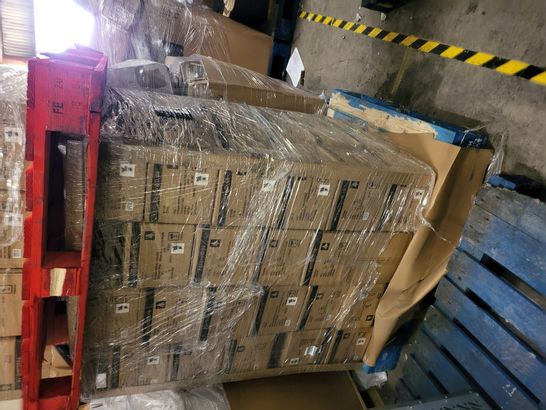 PALLET OF APPROXIMATELY 65 BRAND NEW BOXES OF 4 FESTIVE CERAMIC HOUSE TEALIGHT HOLDERS