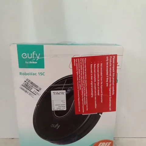 BOXED ANKER EUFY 15C ROBOTIC VACUUM CLEANER