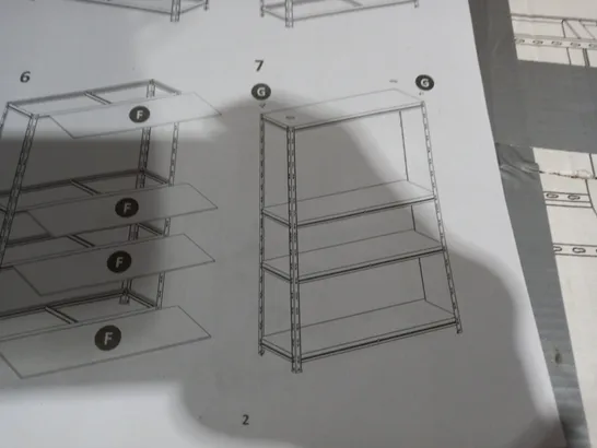 METAL STORAGE SHELVES