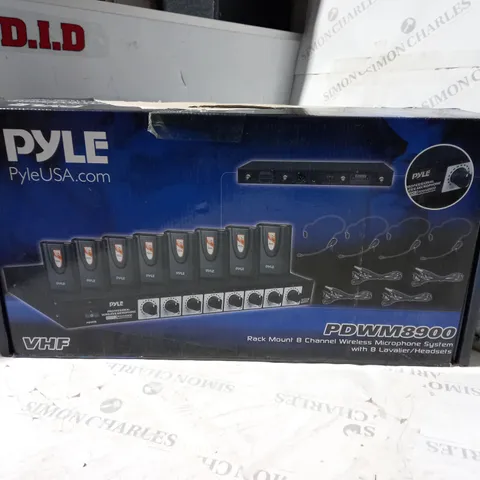 BOXED PYLE RACK MOUNT 8-CHANNEL WIRELESS MICROPHONE SYSTEM PDWM8900