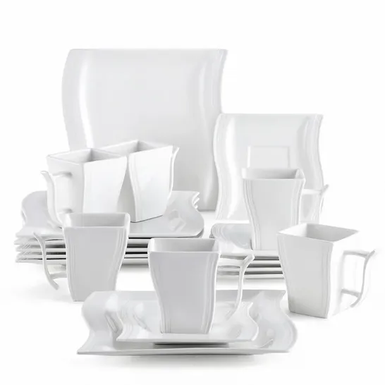 FLORAC 18 PIECE DESSERT SET, SERVICE FOR 6 (1 BOX)