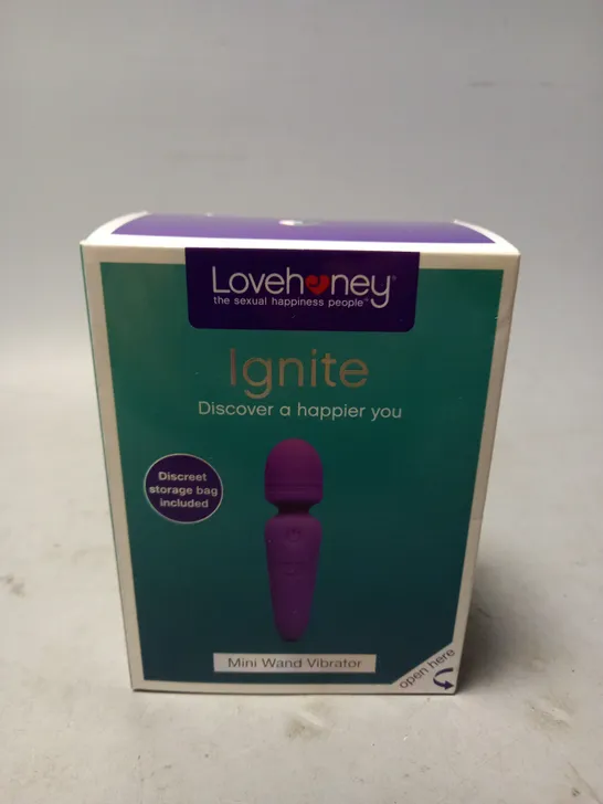 BOXED AND SEALED LOVEHONEY IGNITE MINI WAND VIBRATOR