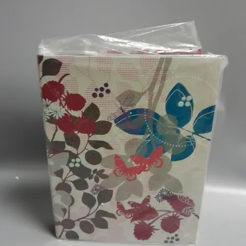 SINGLE RING BINDER BUTTERFLY AND FLOWERS DESIGN