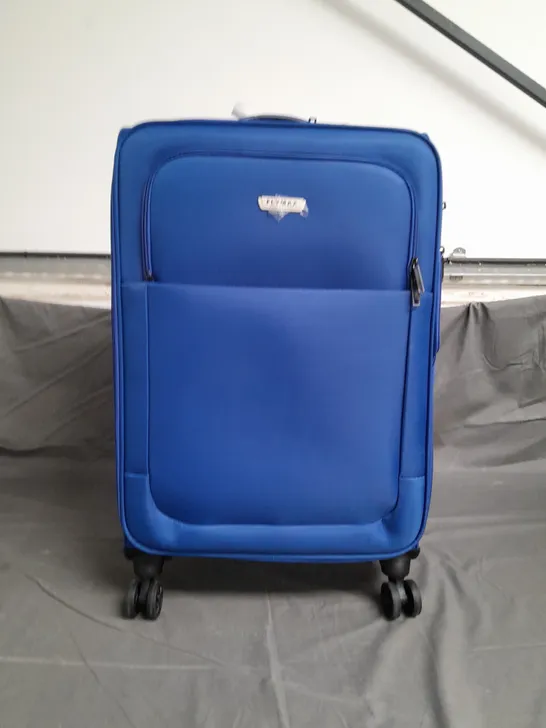 FLYMAX WHEELED SUITCASE IN BLUE 