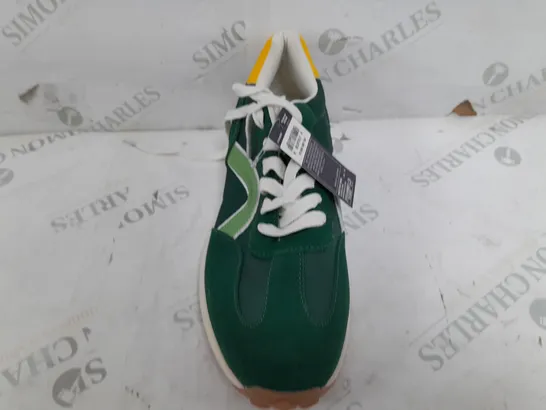 PAIR OF M&S LACE UP TRAINERS IN GREEN - UK 6.5