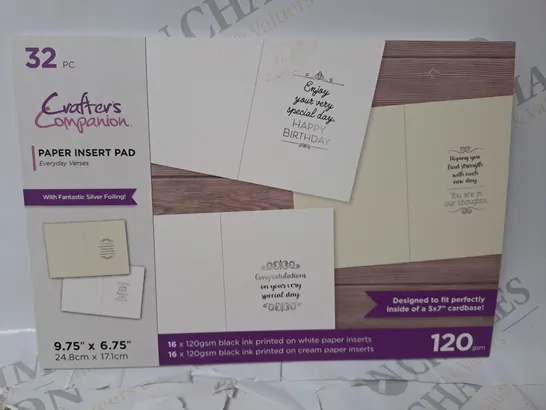 32PC CRAFTERS COMPANION PAPER INSERT PAD 