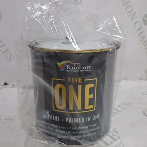 THE ONE PAINT SATIN BLACK 1 LITRE - COLLECTION ONLY 