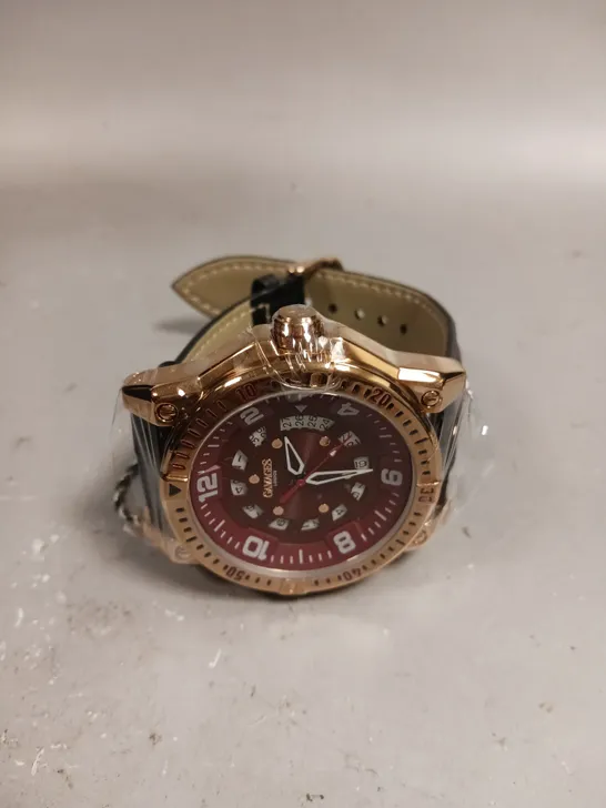 GAMAGES OF LONDON LIMITED EDITION HAND ASSEMBLED ADVENTURER AUTOMATIC ROSE RED