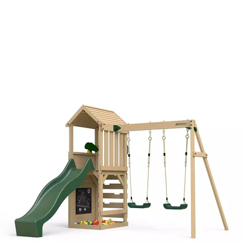 BOXED PLUM WOODEN LOOKOUT TOWER WITH SWING ARM (4 BOXES/PIECES)