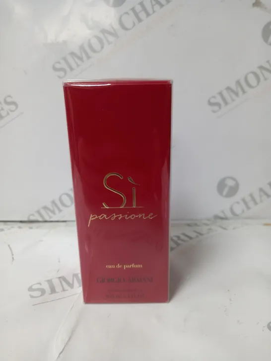 GIORGIO ARMANI SI PASSIONE EAU DE PARFUM 100ML - SEALED 