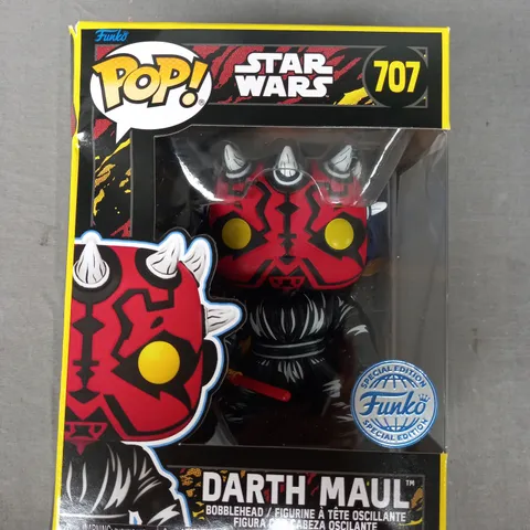 BOXED FUNKO POP COLLECTIBLE STAR WARS BOBBLEHEAD 707 - DARTH MAUL