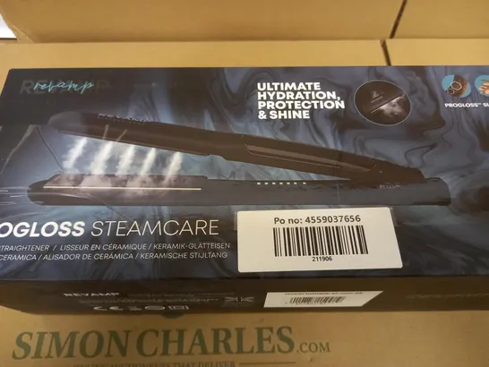 BOXED REVAMP PROGLOSS STEAMCARE CERAMIC STRAIGHTENER 