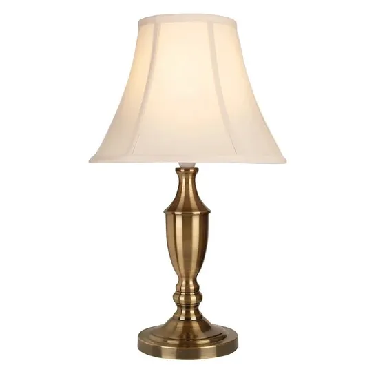 BOXED WATERLOO 59CM TABLE LAMP FINISH: ANTIQUE BRASS