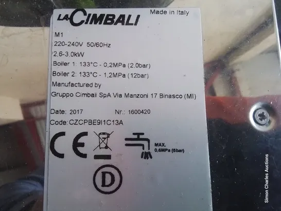 LA CIMBALI COMMERCIAL BEAN TO CUP COFFEE MACHINE M1