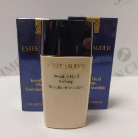 LOT OF 2 X 30ML ESTEE LAUDER INVISIBLE FLUID MAKEUP - 4WN1