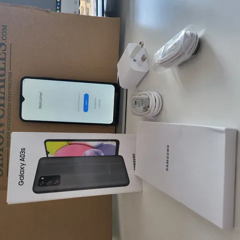 BOXED SAMSUNG GALAXY A03S 32GB ANDROID SMART PHONE - BLACK