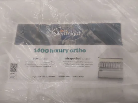 QUALITY BAGGED 6FT SUPERKING SILENTNIGHT1400 LUXURY ORTHO MIRAPOCKET MATTRESS 