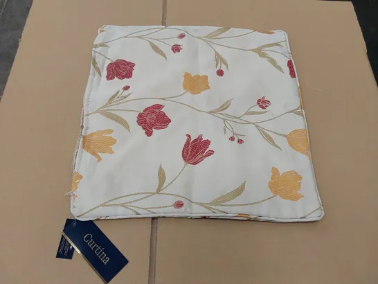 BAGGED SANTAQUIN FLORAL SQUARE SCATTER CUSHION COVER - 43 X 43CM (1 ITEM)