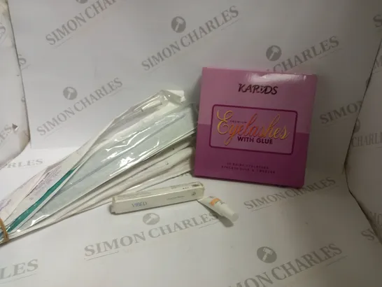 LOT OF APPROXIMATELY 20 HEALTH AND BEAUTY ITEMS TO INCLUDE OPTISMOOTH NELATON CATHETER, VIBLEY MASCARA, EYELASH GLUE