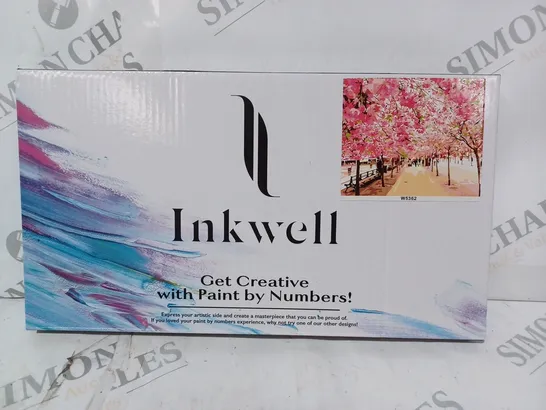 BOXED INKWELL PAINT BY THE NUMBERS - BLOSSOMS W5362