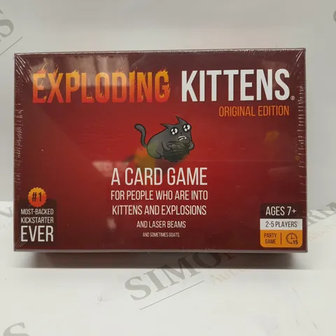 FIVE BRAND NEW BOXED EXPLODING KITTENS ORIGINAL EDITION CARD GAMES