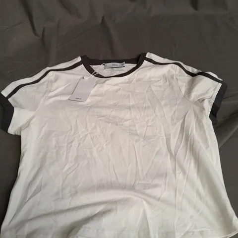 MNG EUR L WOMENS WHITE/GREY TOP 