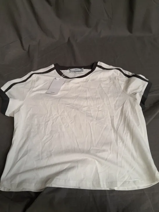 MNG EUR L WOMENS WHITE/GREY TOP 