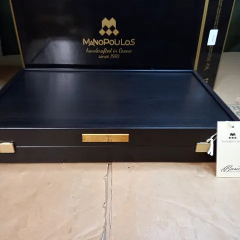 MANOPOULOS HANDCRAFTED BACKGAMMON BOARD