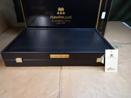 MANOPOULOS HANDCRAFTED BACKGAMMON BOARD